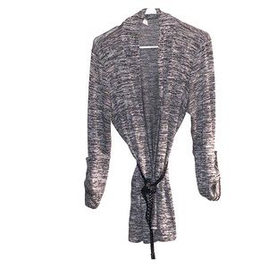 Belted Open Cardigan